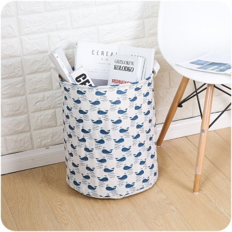 Large Laundry Basket Home Furnishing Folding Hamper Sundries Basket Fabric Underwear Storage Basket Dormitory Laundry Baskets - intl